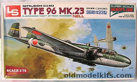 LS 1/72 Mitsubishi G3 M3  Type 96 Mk23  Nell plastic model kit
